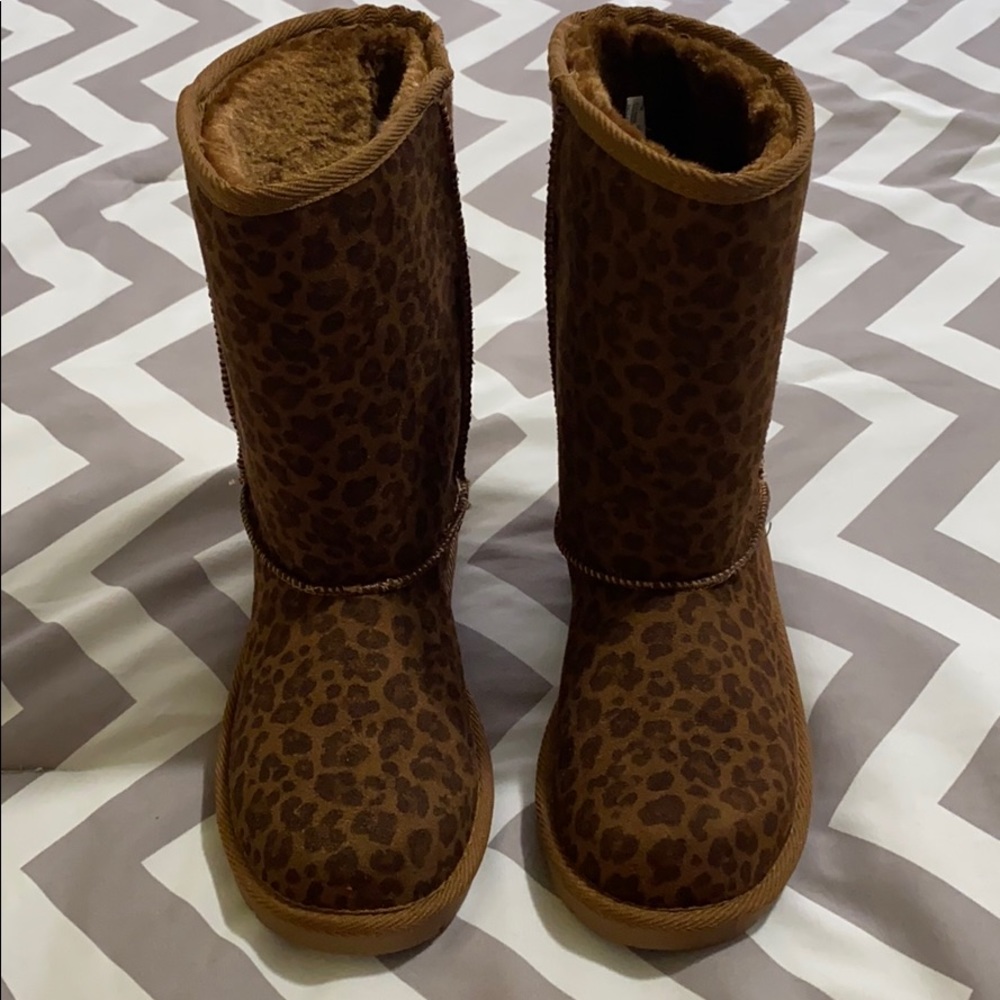 Leopard ugg imitation boots